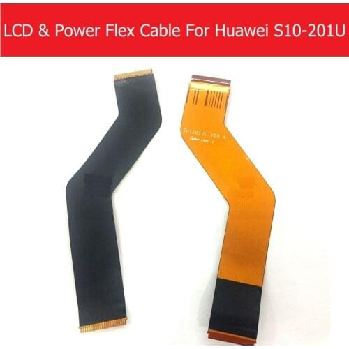 Genuine LCD Flex Cable For Huawei MediaPad S10-201U S10-231U/W/L S10-233L LCD Connect PCB & Power Flex Ribbon Replacement Repair