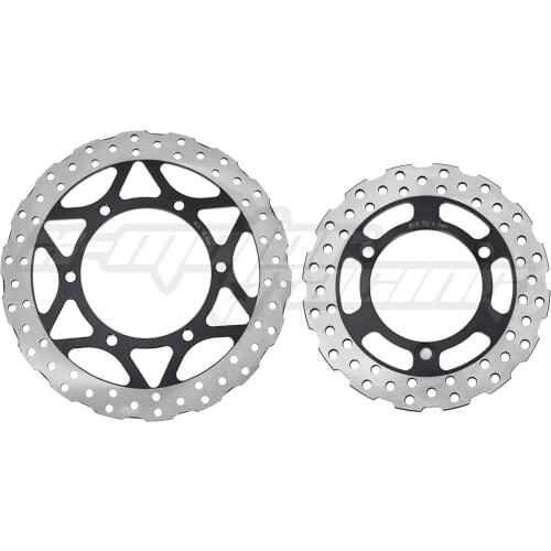 Motorcycle Front And Rear Brake Discs Rotors For KAWASAKI EX250 Ninja250R 2008 - 2012 2009 2010 2011 X 2 PCS