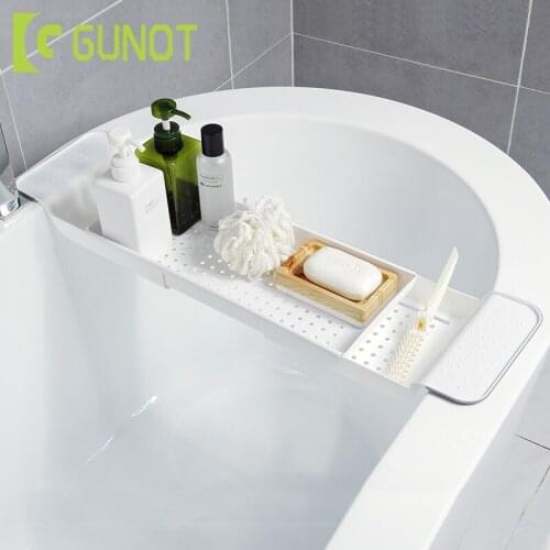 GUNOT Portable Storage Rack Expandable Holder For Bathroom Kitchen Multifunctional Bathroom Accessories Kitchen Drain Holder