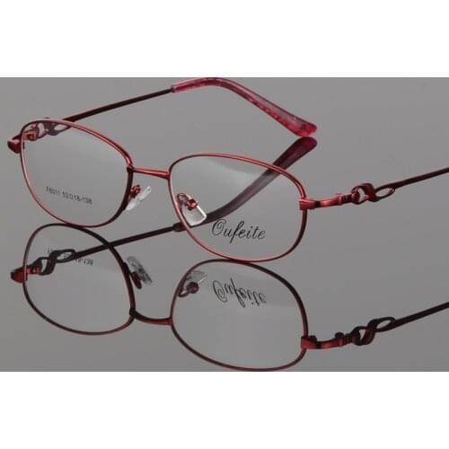 Manufacturers Direct Selling Ladys Glass Frame Metal Elliptical Full Frame Glass Frame Presbyopia and Myopia Glass Frame