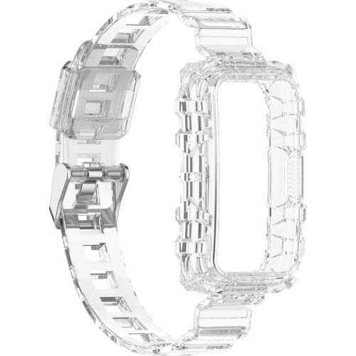 Watch Strap TPU Dustproof And Anti-fall Ergonomic Design Breathable Transparent Armor Watch Strap For Honor Band 6