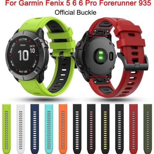 Smart Watch Band Wristband For Garmin Fenix 6/5/Forerunner 935 Quick Release Strap Silicone Replacement Bracelet For Fenix 6 pro