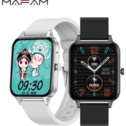 MAFAM KW22 Smart Watch Men Women Heart Rate Blood PressureFull Touch IP68 Waterproof Sport Smartwatch 2021 PK GT2 P8plus P8 Y68