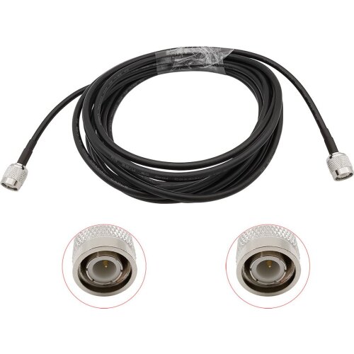 RG58 TNC Male Plug Extension Cable TNC Male to TNC Male Plug Straight Connector RF Coaxial Cable Jumper Pigtail 0.5M-15M