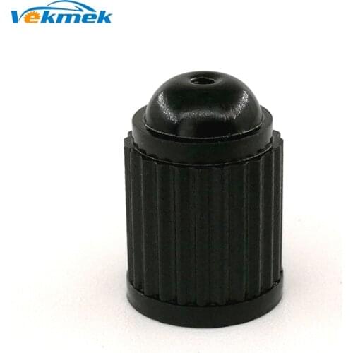 100pcs Black Plastic Tire Valve Caps with Rubber O-ring Seal Dome Top Car Tyre Valve Stem Dust Covers Car Accessories