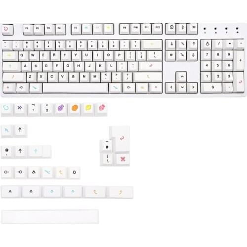 134Keys PBT Keycap Cherry Profile Dye Sublimation Keycap for Mechanical Keyboard