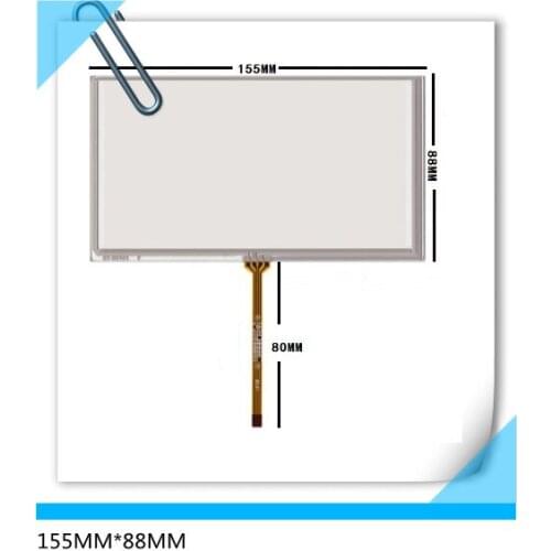 155mm*88mm GPS navigation vehicle 6.2 inch 155*88 resistive touch screen free shipping