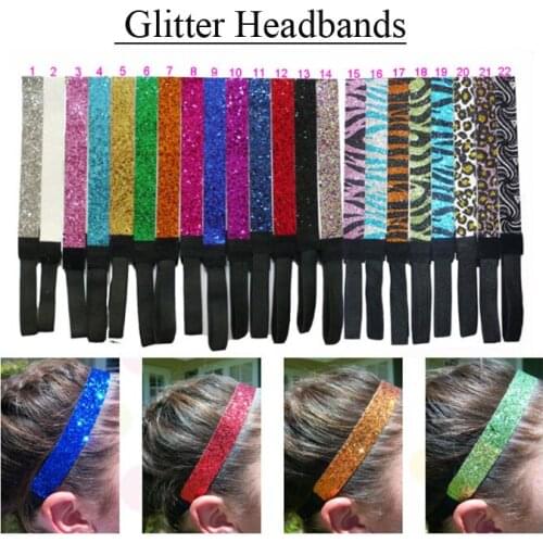 2019 glitter headband for baseball softball sport headband