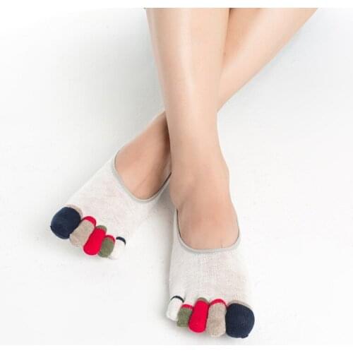 3Pairs/lot Men Socks Cotton Summer Men Five Finger Socks Fashion High Quality Invisible Nonslip Breathable Anti-skid Boat Socks