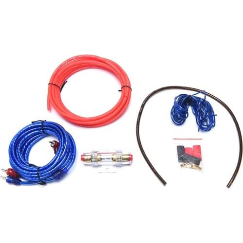 60 AMP Fuse Holder 10GA Power Cable Subwoofer Speaker Car Audio Wire Wiring Amplifier Installation Kit