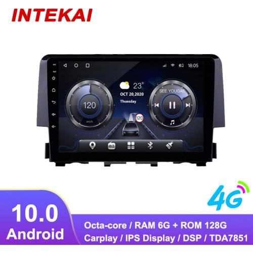 9"Android 10.0 Car Radio GPS Navigation autoradio multimedia player for honda CIVIC 2016 2019 head unit stereo