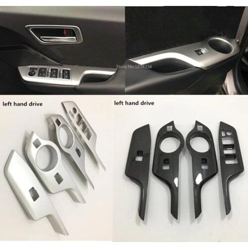 Car Left Hand Driver Door Inner Window Glass Panel Armrest Lift Switch Button Trim For TOYOTA C-HR CHR 2017 2018 2019 2020