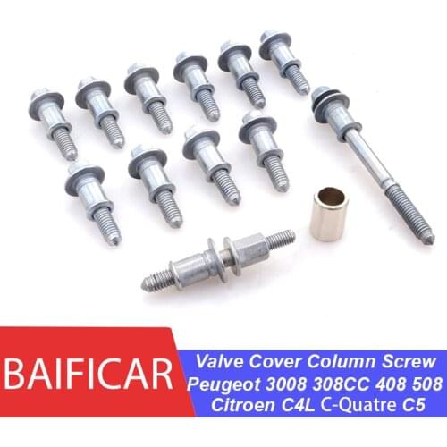 Baificar Brand Engine Cylinder Double Valve Cover Column Screw Kits For Peugeot 3008 308CC 408 508 Citroen C4L C-Quatre C5 1.6T