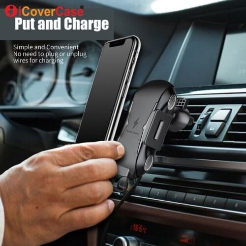 Qi Wireless Charger For Sony Xperia XZ3 XZ2 Premium Xiaomi mi 9 pro mix 2s 3 5G Fast Wireless Charging Car Phone Holder Charger