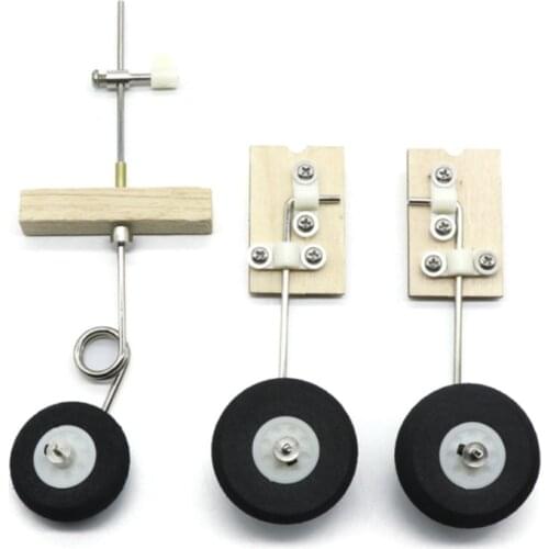 Metal Landing Gear Kit with Wheels Accessory for SU27 Aircraft KT Board Model Fixed-wing Drone DIY RC Repair Spare T21A