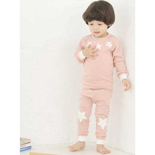Boys Girls Thermal Underwear Sets 2020 Cotton 2Pcs Childrens Pajamas Sets Autumn Winter Kids Homewear 2-10Y PJ28