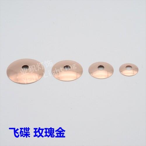 30mm -60mm circular metal cover Curved cover Chandelier base tray Suitable for table lamps Wall lamp Lighting Accessories DIY
