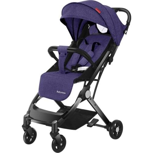 Artfunning Lightweight stroller, foldable stroller, can sit, reclining trolley, simple one-key retractable shock absorber