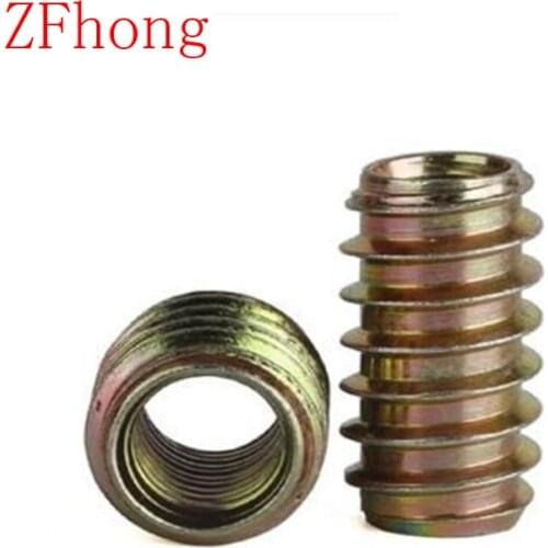 M4 M5 M6 M8 M10 Furniture Unhead Nut Threaded Color Zinc Plated Carbon Steel For