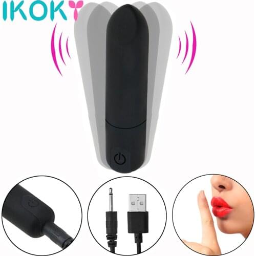 USB Rechargeable Mini Bullet Vibrator 10 Speed Waterproof G-spot Clitoris Stimulator Anal Dildo Vibrator Adult Sex Toy for Woman