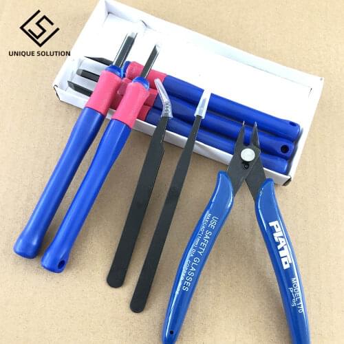1 set 8 pieces 3D Printer Parts Repair Knife Tweezers Spade Clipper Tool Kit Set for 3D Printed Model Deburring Clean-up
