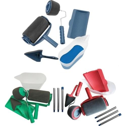 2/3/5/8/9pcs/set Paint Runner Pro Roller Brush Handle Brush Office Room Wall Painting Home Garden Pain Tool Set for Wall