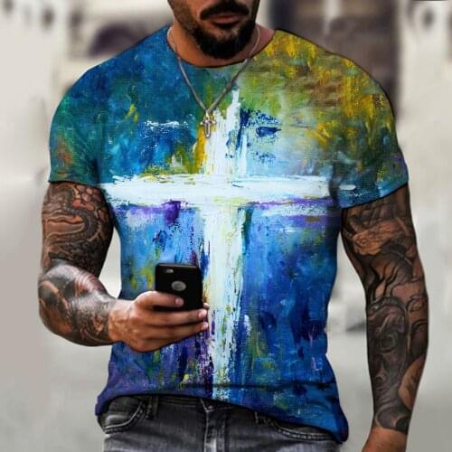 2021 latest Playing cards T-shirt mens summer short-sleeved Harajuku T-shirt mens street hip-hop Skull print unisex T-shirt