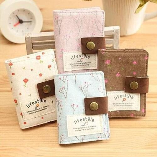 NEW Fashion 20 Bits Card Case Business Card Holder ID Business Bank Card Wallet Cash Holder Canvas Credit Card Holder Bag