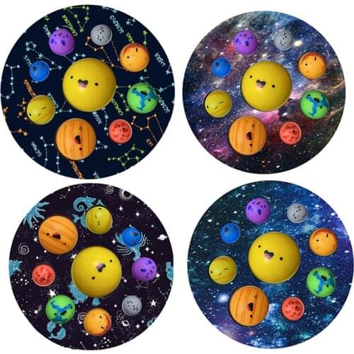 Planetary Round Finger Bubble Kneading Decompression Squeeze Children Educational Toys Soft Fingertips Anti-Stress Toy