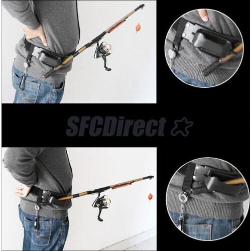 Boat Sea Fishing Tackle Stand Up Fighting Belt Adjustable Harness Rod Holder Gimbal -2 Ways to Hold