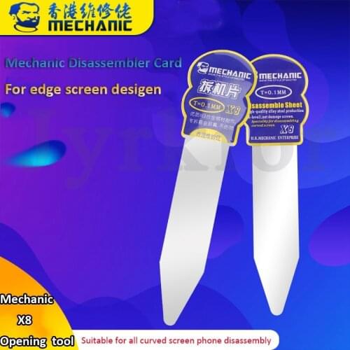 Mechanic Flexable Ultra Thin Metal Opening Pry Sheet For iPhone Samsung Edge Screen Frame Separater Disassembly Card Split Tool