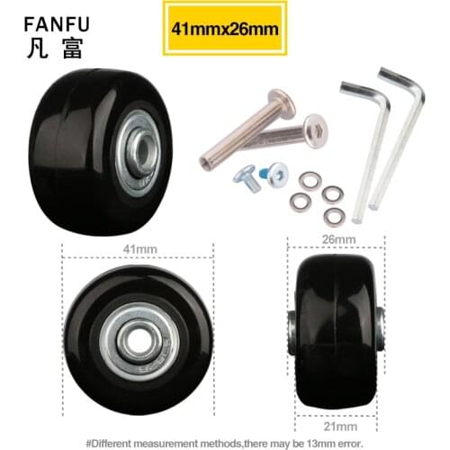 Replacement Suitcase Wheels Luggage Suitcase PVC Wheel Factory direct sale Axles Deluxe Repair Deluxe Repair Tool Casters