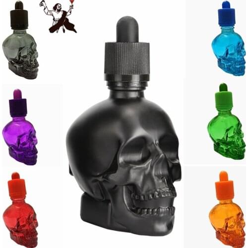 7Colors Special Glass Spray Bitter Dropper Bottle Scrub skull bitter bottle of bitter medicine dropper BITTER BOTTLE 30/60/120ml