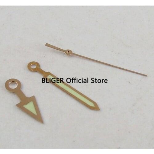 Rose Golden Edge Luminous Watch Hands Fit For MIYOTA 8215 8205 821A Mingzhu 2813 Automatic Movement H112