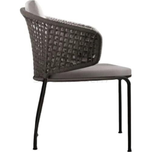 Outdoor rattan chair leisure model room balcony small table and chair terrace table and chair outdoor rattan woven chair