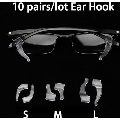 10Pairs/lot Anti Slip Silicone Glasses Ear Hooks For Kids And Adults Eyeglasses Sports Temple Tips Soft Ear Hook For Sunglass