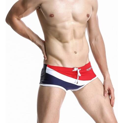 2021 Mens Swimsuit Slip Underpants Beach Swimming Briefs Splicing Logoswimming Shorts Gay Swimwear Bathing Suit Man Clothing