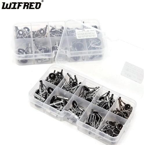 1 Box 80pcs Mixed Sizes Fishing Rod Guide Tips for Rod DIY Reparing Top Eyelets 1.5mm 1.8mm 2.0mm 2.2mm 2.4mm 2.6mm 2.8mm 3mm