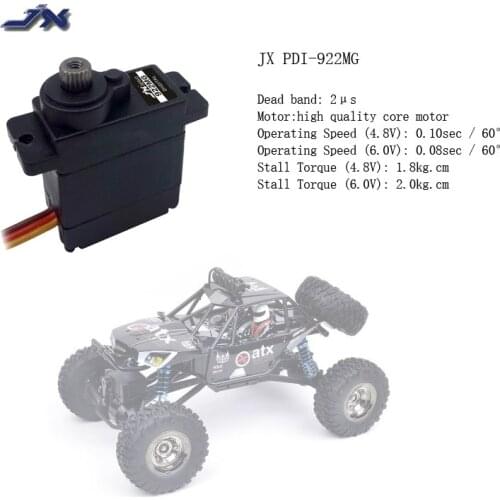 JX PDI-922MG 4.8V-6V 2.0kg Digital Metal Gear Mini Servo Aluminum Case for Trex Align 450 AlZRC DEVIL RC Helicopter 1/18 RC Car