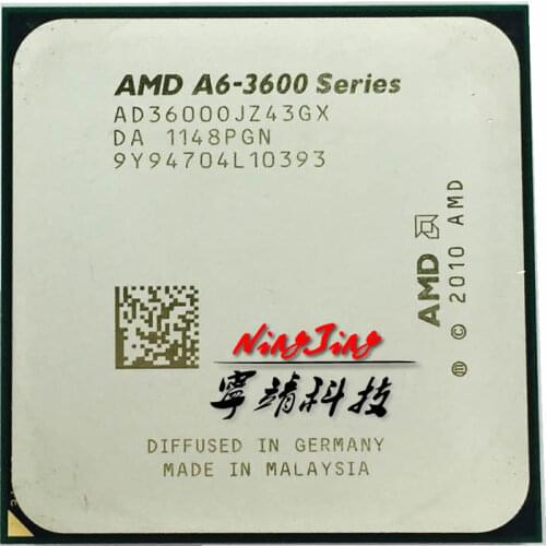 AMD A6-Series A6-3600 A6 3600 2.1 GHz Quad-Core CPU Processor AD3600OJZ43GX Socket FM1