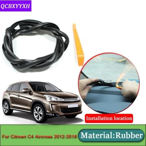 Car-styling For Citroen C4 Aircross 2012-2018 Anti-Noise Soundproof Dustproof Car Dashboard Windshield Sealing Strip Accessories