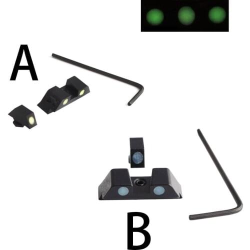 AZMA CS Game Equipment tactical night sight noctilucent fluorescence sight for Kublai P1 glock accessories