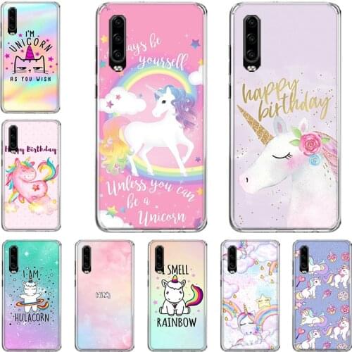 Hippo Unicorn Horse Phone Case For Huawei P10 P20 P30 P40 Mate 30 20 10 Lite Pro P Smart Z Plus 2019 2018 Cover Coque