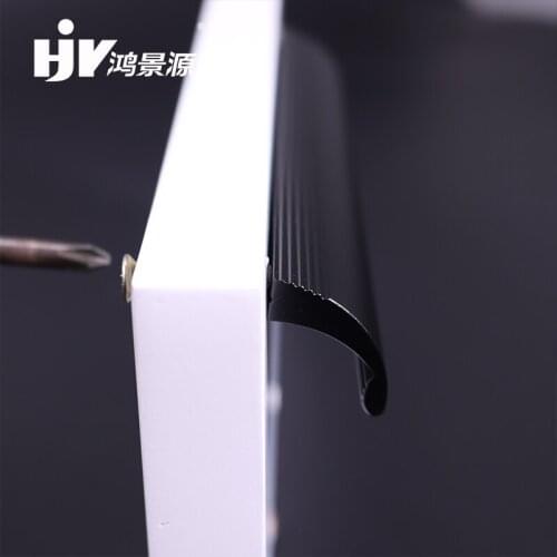 HJY Black Aluminum Handles Drawer Cabinet Furniture Door Pull Handles Cabinet Hardware Pulls Kitchen Cupboard Handle A081