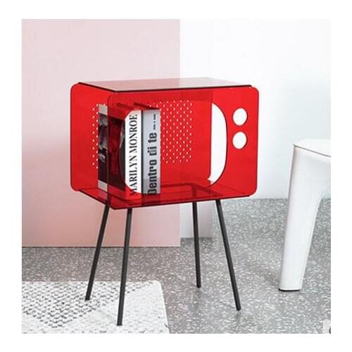 Creative metal square small tea table balcony sitting room sofa edge a few corners a few Nordic bedside table edge table