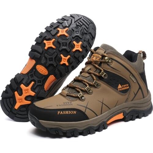 9S4U New Arrival Classics Style Men Hiking Shoes Lace Up Men Sport Shoes Outdoor Jogging Trekking Sneakers Plush Warm Snow Boots