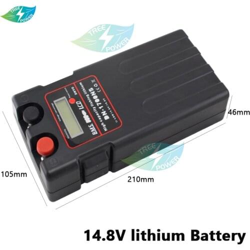 Large Capacity 14.8V 8Ah 10Ah 12Ah lithium ion 3.7V li-ion battery pack 12V with bms for electric winch fishing reel +Charger