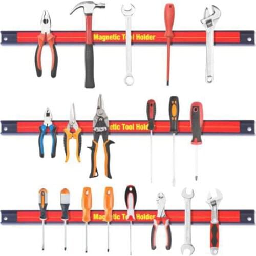 Tacy 18" Magnetic Tool Holder Rack Super Strong Metal Magnet Storage Tool Organizer Bar for Garage Workshop