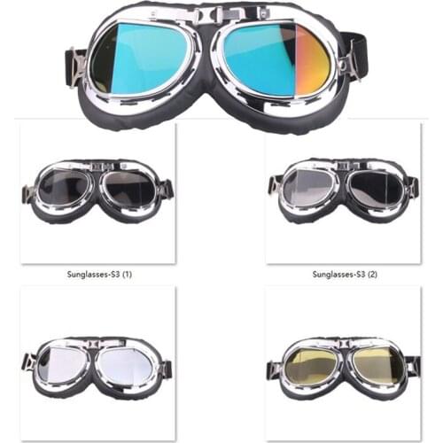 Moto Sunglasses Outdoor Goggles Helmet Glasses For Motorcycle Scooter ATV UTV Motocross Dirtbike Racing Motos Harley Style