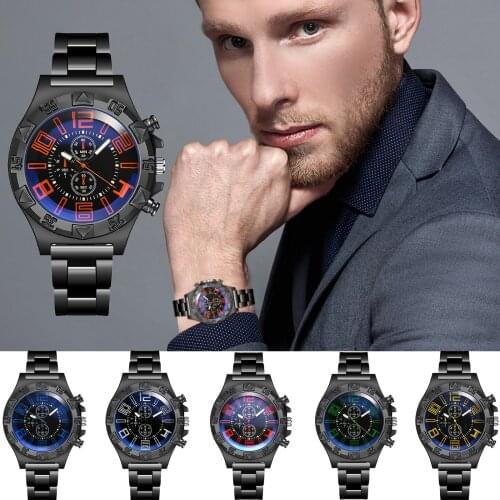 Mens Sports Mesh Belt Luminous Watch Mens Hollow Calendar Blue Light Watch 2021 New Fashionable Classic Watches For Men